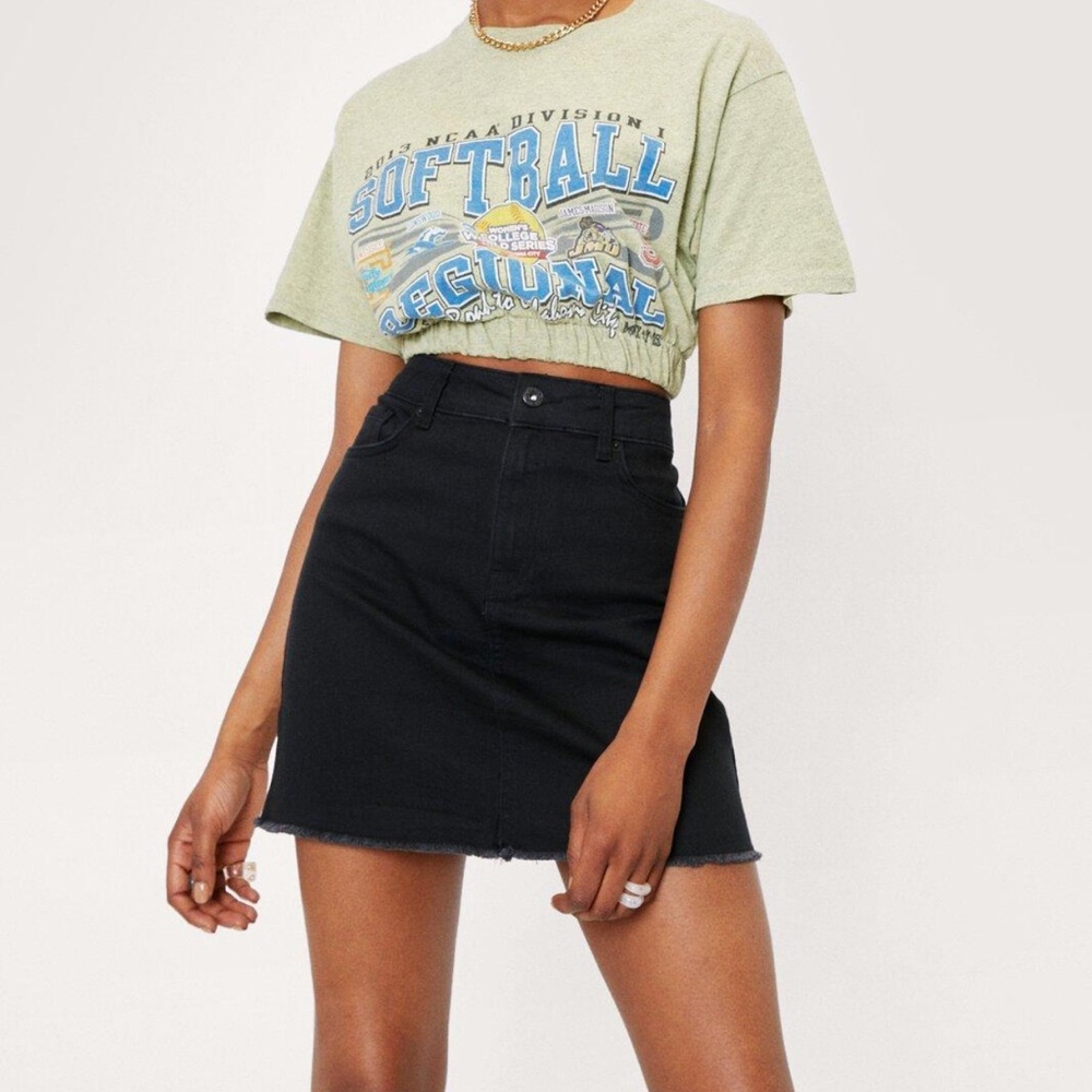 Denim Mini Skirt